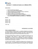 Actividad 1.1: Análisis de fuente con el Método OPVL