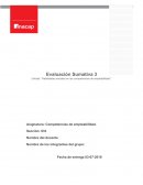 Evaluación Sumativa 3 Unidad: “Habilidades sociales en las competencias de empleabilidad”