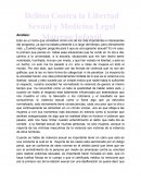 Delitos Contra la Libertad Sexual y Medicina Legal Materno Infantil