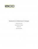 Introducción a la Administración Estratégica