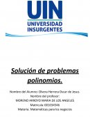 Solución de problemas polinomios