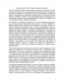 Resumen sobre PND en materia de desarrollo industrial