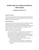 Análisis sobre las condiciones eléctricas sobre el lugar Trabajo practico N° 9 Ubicación de las bocas