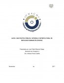 HACIA UNA POLÍTICA PÚBLICA INTEGRAL E INTERCULTURAL DE MOVILIDAD HUMANA EN CHIAPAS