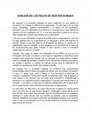 Análisis de los roles de gestión humana