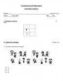 Prueba Ed. Matemática 1ºBásico Unidad 2