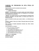CAMPAÑA DE PREVENCIÓN EN ESTA ÉPOCA DE PANDEMIA