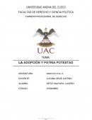 MONOGRAFIA ADOPCIÓN Y PATRIA POTESTAD