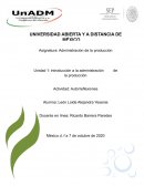 Introduccón a la admisnitracion de producción