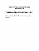 SUBJETIVIDAD Y PRACTICAS DE APRENDIZAJE