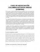 CASO DE NEGOCIACIÓN COLOMBIA-ESTADOS UNIDOS (DUMPING)