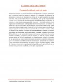 TEXTO ARGUMENTATIVO. Causas de la violencia contra la mujer