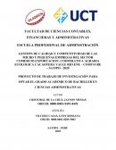 Proyecto de investigación en la Microempresa Coopavre