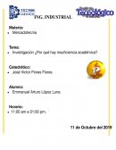 Investigación ¿ Por qué hay insuficiencia académica?