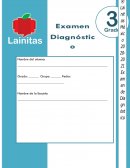 EXAMEN DIAGNOSTICO 3er Grado