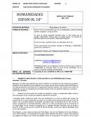 HUMANIDADES ESPAÑOL