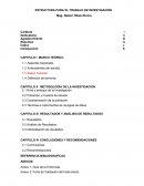 ESTRUCTURA PARA EL TRABAJO DE INVESTIGACIÓN
