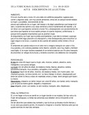 Actividad 8.- Descripción de la lectura