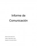 Informe de Comunicacion