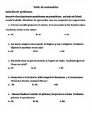 Taller de matemática Solución de problemas