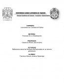 Reflexiones sobre las finanzas internacionales en un entorno globalizado