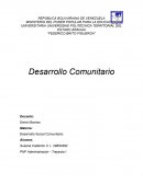 Desarrollo Social Comunitario