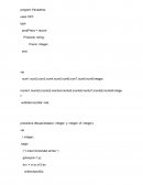 Programación Panaderia