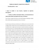 TEORÍA DEL CONFLICTO. CONCEPTO DEL CONFLICTO