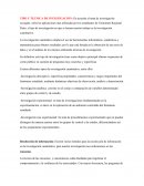 TIPO Y TECNICA DE INVESTIGACION