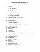 PRINCIPIOS DE APRENDIZAJE