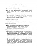 Actividad derecho comercial