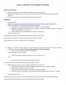 Bitácora: Laboratorio electromagnético de Faraday