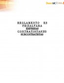 Reglamento especial contratista