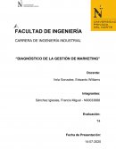 DIAGNÓSTICO DE LA GESTIÓN DE MARKETING