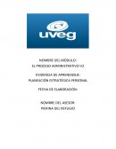 PLANEACIÓN ESTRATÉGICA PERSONAL