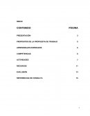 Propuesta de trabajo en la educación