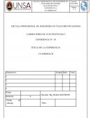 TÍTULO DE LA EXPERIENCIA: CUADRIPOLOS