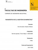 Diagnóstico de la gestión de marketing