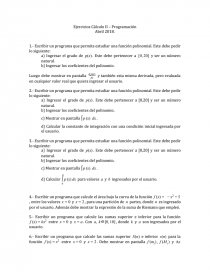 Programación en calculo II y Álgebra lineal. Página 1