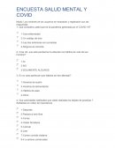 ENCUESTA SALUD MENTAL Y COVID