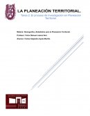 La planeación territorial