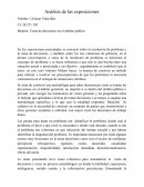 Análisis de las exposiciones . Toma de decisiones en el ámbito publico