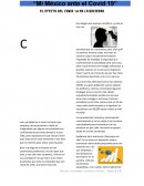 EL EFECTO DEL COVID 19 EN LA SOCIEDAD