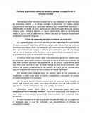 Factores que brindan valor a un producto para ser competitivo en el mercado mundial