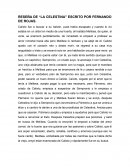 RESEÑA DE “LA CELESTINA” ESCRITO POR FERNANDO DE ROJAS