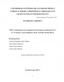 Sedentarismo en los alumnos de la licenciatura en Educación de 1°, 5° y 9°
