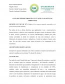 Linea del tiempo de la normativa en las licencias ambientales en Colombia