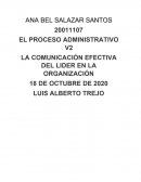 LA COMUNICACIÓN EFECTIVA DEL LIDER EN LA ORGANIZACIÓN