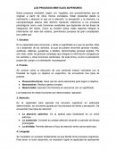 Los Procesos Mentales Superiores del Infante