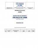 ESTRUCTURA DE SOPORTE VÁLVULA XV-3688